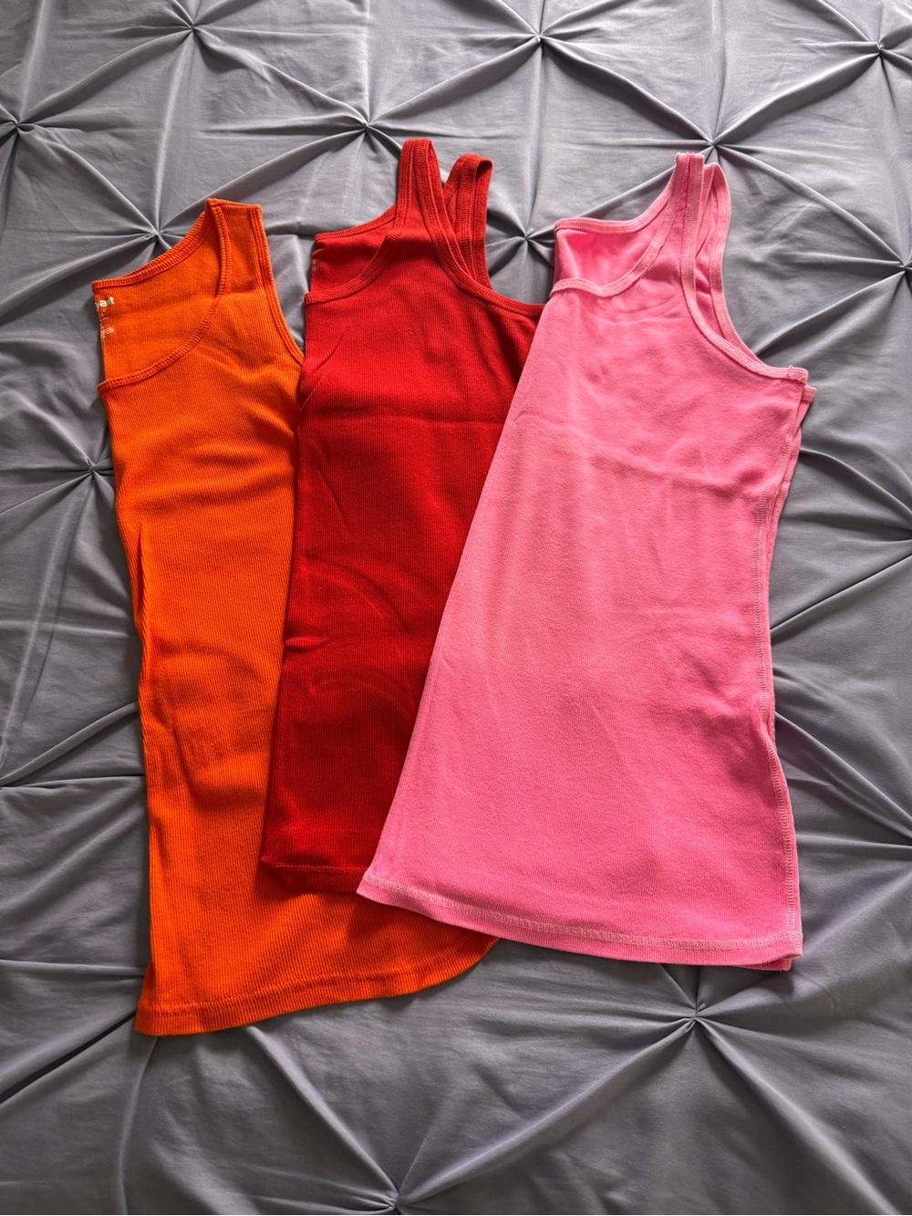3 - Lane Bryant Tank Tops 18/20 - Pink, Orange, Red